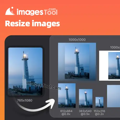 Free online batch resize of images to any size, ImagesTool.com resize tool